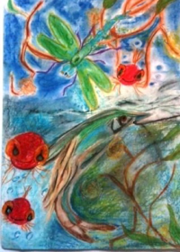 Art therapy fish painting